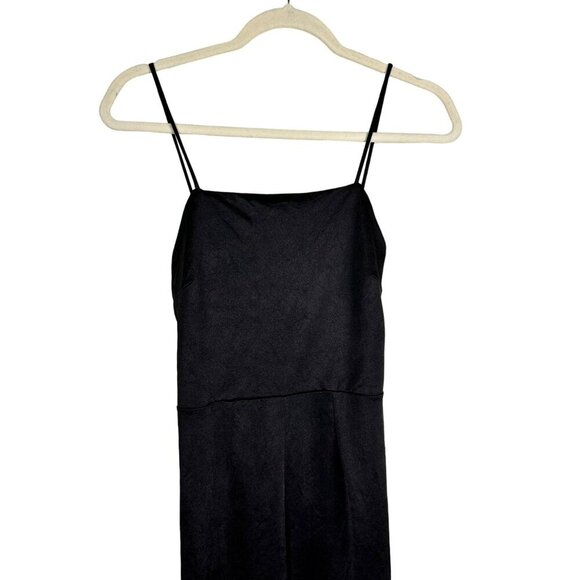 Zara Black Spaghetti Strap Wide-Leg Jumpsuit Small - Picture 3 of 11